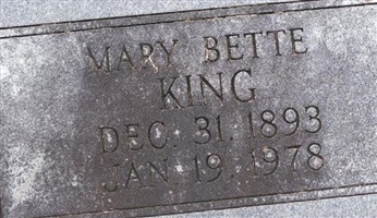 Mary Bette King