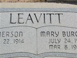 Mary Burgess Leavitt