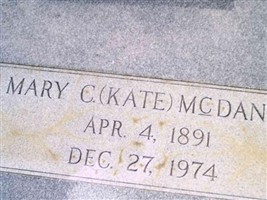 Mary C "Kate" McDaniel