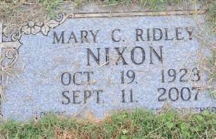 Mary C Ridley Nixon