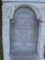 Mary Callis Old Mary Callis Old