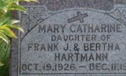 Mary Catharine Hartmann Mary Catharine Hartmann