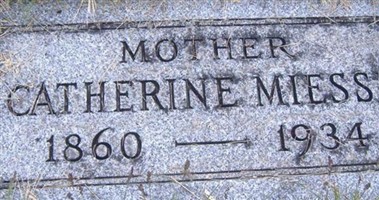 Mary Catherine Weimann Miesse Mary Catherine Weimann Miesse