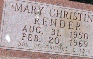 Mary Christine Render Mary Christine Render