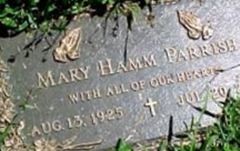 Mary E Connelly Hamm-Parrish Mary E Connelly Hamm-Parrish