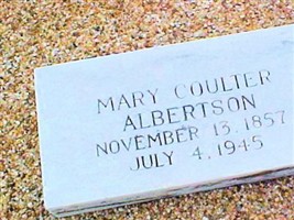 Mary Coulter Albertson Mary Coulter Albertson