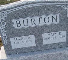 Mary D Burton