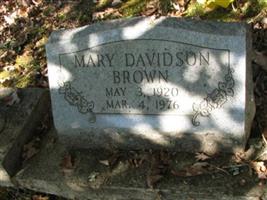 Mary Davidson Brown