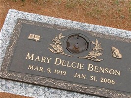 Mary Delcie Webley Benson Mary Delcie Webley Benson