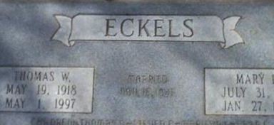 Mary Dilworth Eckels Mary Dilworth Eckels