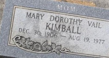 Mary Dorothy Vail Kimball Mary Dorothy Vail Kimball