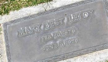 Mary E. Best Leidy