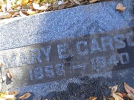 Mary E. Carson Mary E. Carson