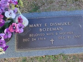 Mary E. Dismuke Bozeman Mary E. Dismuke Bozeman
