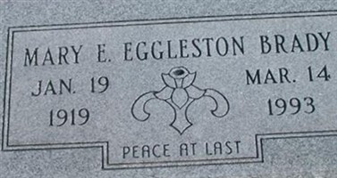 Mary E Eggleston Brady