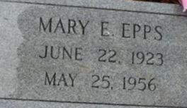 Mary E Epps