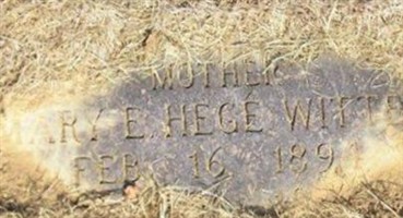 Mary E. Hege Witter Mary E. Hege Witter