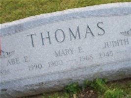 Mary E Thomas Mary E Thomas
