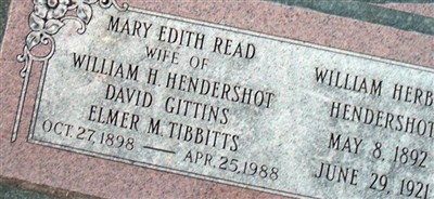 Mary Edith Read Tibbitts Mary Edith Read Tibbitts