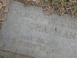Mary Elisabeth Chapman Mary Elisabeth Chapman