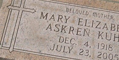 Mary Elizabeth Askren Kuhn Mary Elizabeth Askren Kuhn
