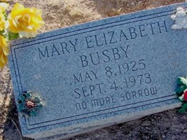 Mary Elizabeth Busby Mary Elizabeth Busby
