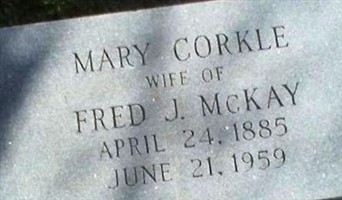 Mary Elizabeth Corkle Mckay Mary Elizabeth Corkle Mckay