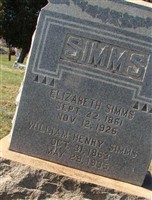 Mary Elizabeth "Lizzie" Simms Mary Elizabeth "Lizzie" Simms
