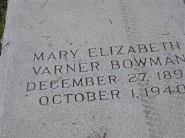 Mary Elizabeth Varner Bowman