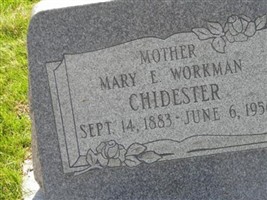 Mary Elizabeth Workman Chidester Mary Elizabeth Workman Chidester