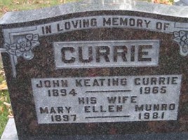 Mary Ellen Munro Currie