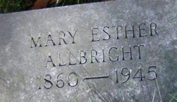 Mary Esther Allbright Mary Esther Allbright