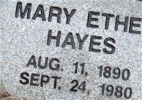 Mary Ethel Cobb Hayes