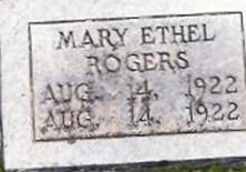 Mary Ethel Rogers Mary Ethel Rogers