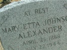 Mary Etta Johnson Alexander