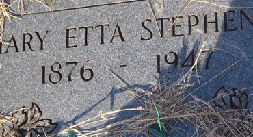 Mary Etta Stephens Mary Etta Stephens