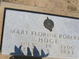 Mary Florine Roberts Hoge Mary Florine Roberts Hoge