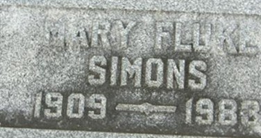 Mary Fluke Harkness Simons Mary Fluke Harkness Simons