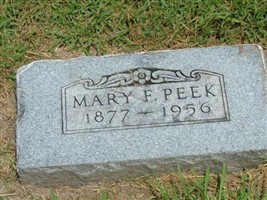Mary Frances Houston Peek Mary Frances Houston Peek