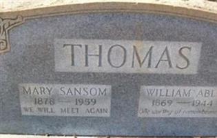 Mary Frances Sansom Thomas