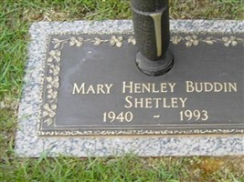 MARY HENLEY BUDDIN SHETLEY