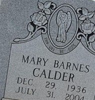 Mary Hornish Barnes Calder Mary Hornish Barnes Calder