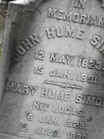 Mary Hume Lucas Simons