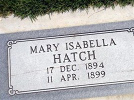 Mary Isabella Hatch Mary Isabella Hatch