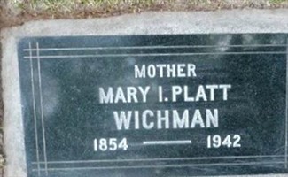 Mary Isabelle Platt Wichman Mary Isabelle Platt Wichman
