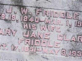 Mary Jane Clark Friddle Mary Jane Clark Friddle