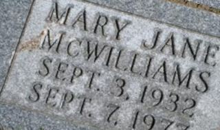 Mary Jane Grueschow McWilliams Mary Jane Grueschow McWilliams