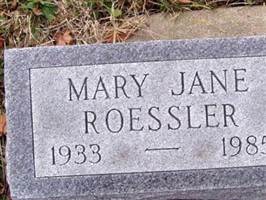 Mary Jane Hutchinson Roessler