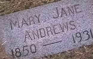 Mary Jane LOFTIN ANDREWS Mary Jane LOFTIN ANDREWS