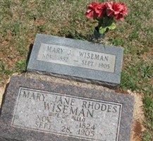 Mary Jane Rhodes Wiseman Mary Jane Rhodes Wiseman